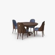 Round extending dining table and chairs ukrainian language. 3d Round Dining Table Models Turbosquid