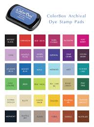 color box archival dye stamp ink pad