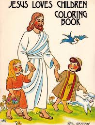 Jesus and children coloring pages. Jesus Loves Children Coloring Book By Bill Woggon Woggon Bill Amazon Com Books