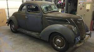New England Barn Find 1937 Ford Coupe Deluxe Custom Muscle Cars Barn Find Cars Ford