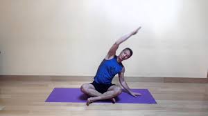 Lift your right arm toward the ceiling and gaze toward the right hand. Baxter Bell Yoga Mini Vinyasa 17 Dynamic Seated Side Bending Sequence Youtube