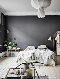 Black And Gray Bedroom Paint Black Walls Coco Lapine Design Minimalist Bedroom Color Gray Bedroom Walls Dark Gray Bedroom