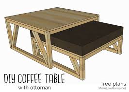 Coffee Table With Nesting Ottoman Day 3 Coffee Table Diy Coffee Table Diy Ottoman Coffee Table