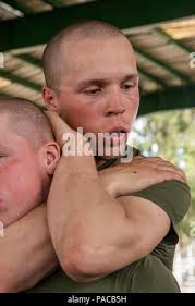 Marine recruiter high school hi-res stock photography and images