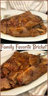 Rub brisket with lipton's beefy onion soup mix?and fresh ground black pepper wrap brisket with 2 cups mop sauce, recipe follows to ensure brisket turns out tasty and tender, wrap each brisket in a double layer of aluminum. Family Favorite Brisket Recipe Pams Daily Dish