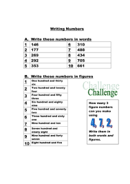 Writing Numbers Worksheet Teaching Ideas
