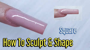 See your favorite toe nail acrylics and toe acrylic nails discounted & on sale. How To Sculpt Square Nail Form Placement Filing Routine Acrylic Nails Glitterama Youtube