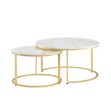 Inspirational white marble and gold coffee table, source: Pin On Products