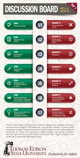 Top 7 Discussion Board Do S And Don Ts Infographic Online Teaching Classroom Etiquette Classroom Rules