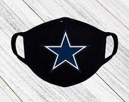 Dallas Cowboys Face Mask Etsy Dallas Cowboys Shoes Dallas Cowboys Decor Dallas Cowboys