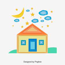 الكرتون الجميلة حلم لون بيت التصميم الإبداعي المادي جميل كرتون حالم Png صورة للتحميل مجانا Creative Design Design Creative