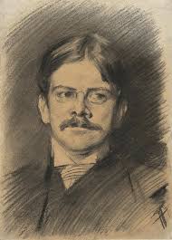 Portrait Of Edwin Austin Abbey by John Singer Sargent