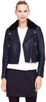 Club Monaco Blue Kenzie Leather Jacket Leather Jacket Style Leather Jacket Jackets