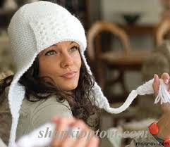 шапки ушанки вязаные спицами женские с описанием и фото Shapki Ushanki Spicami Shapka Ushanka Shapka Vyazanye Kapyushony