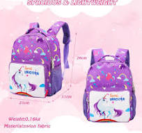 Zaini per Bambini Viola, Zaino per Ragazze, Zainetto, Borsa da scuola,  Ragazza Zainetto, Asilo Bambino Leggera Zaino Scuola Elementari Bimba,  Regalo ...