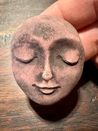 Dollhouse Miniature Ceramic Face Wall Hanging