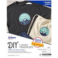 Custom screen printed transfers wholesale, from best heat transfers are screen printed with plastisol ink on a special release paper. Fabric Transfers For Dark Fabrics 8 1 2 X 11 Inkjet Printer 5 Matte Sheets 3279 Avery Com