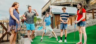 The 15,000 sf adventure golf course is replacing a local skateboard park. Professor Hacker S Lost Treasure Golf