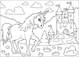 Check spelling or type a new query. Unicorn Castle Coloring Pages For Kids Coloringbay
