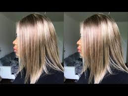 coiffurecouleur cheveux blond cendré, source : Diy Coloration Blond Cendre Avec Highlights Simple Et Rapide Cranberry Youtube