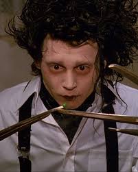 As a three year old, Lily-Rose Depp said she was "traumatized" watching her  father, Johnny Depp, in the movie Edward Scissorhands: "Not because I  thought he was scary, but because everyone was