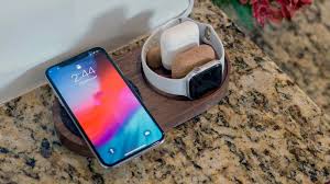 The cord awkwardly sticks out of the cylinder—in order for it to continue to rotate 360 degrees, the cord can't be hidden through pad & quill's $90 timber nightstand functions as both a dock and a display tray for your bedside table. Why Apple S Airpower Had To Die Imore