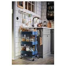 raskog utility cart dark blue ikea ikea kitchen storage kitchen utensil storage home kitchens