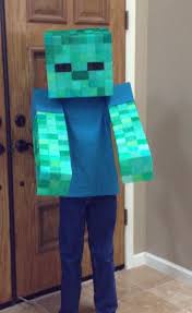 Easy Zombie Costume Minecraft Halloween Costume Zombie Costume Kids