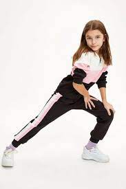 defacto kiz cocuk siyah blok detayli alt ust hirka takim trendyol 2021 kizlar kiz cocuklar siyah