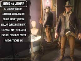 Have You Made Any Outfits In Rdr2 Yet Here S Indianajones Readdead2 Rdr Readdeadredem Read Dead Redemption 2 Red Dead Redemption Art Indiana Jones
