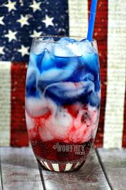 I love to drink spiced cider in the fall even more than hot chocolate. Easy Kid Drink Idea Red White And Blue Drink