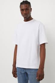 Produit indémodable polyvalent et indispensable du vestiaire français. T Shirt Relaxed Fit Blanc Homme H M Ch