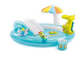 intex aire de jeux gonflable alligator 203cm x 173cm x 89cm kids play centre kid pool play centre