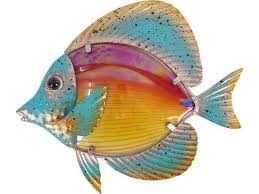 4.7 out of 5 stars 74. Liffy Metal Fish Wall Decor Bathroom Glass Art Purple Hanging Garden Decorations For Patio Pool Or Porch 10 2 X 8 5 X 1 4 Inch 0 52 Lbs Newegg Com