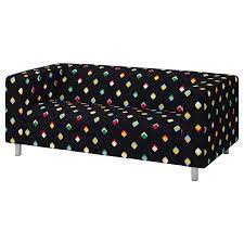Ikea klippan loveseat couch slipcover, 2 seat sofa cover, lyckebyn dark gray new. Klippan Bezug 2er Sofa Rotebro Bunt Ikea Deutschland