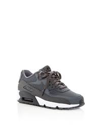 Nike Unisex Air Max 90 Leather Low Top Sneakers Big Kid Kids Bloomingdale S Air Max 90 Leather Pink Nike Shoes Nike Shoes Girls