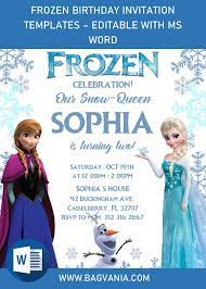 Watch our frozen video invite! Frozen Invitation Templates Editable With Ms Word Free Printable Birthday Invitation Templates Bagvania