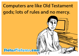 Computer Gods God Sarcasm Old Testament