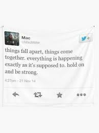 Mac Miller Motivational Tweet Wall Tapestry Motivational Positive Wall Tapestry Fashion Home Garden Homedco Mac Miller Quotes Mac Miller Mac Miller Tattoos