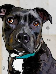 Dog Staffordshire Bull Terrier Art Print By Ed Pires Society6 Bull Terrier Art Pitbull Art Dog Paintings
