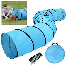 Portable 18ft Pet Dog Agility Obedience Training Tunnel Blue With Storage Bag Walmart Com Dog Training Obedience Dog Agility Agility Training For Dogs