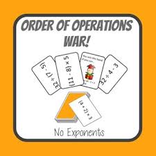 This Is The Best Order Of Operations War Card Game Available On Tpt You Get 64 Cards This Product Is The Best Be Order Of Operations War Card Game Exponents