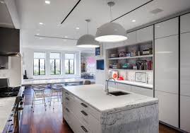 Art Collector S Dream By Rusk Renovations Homeadore White Modern Kitchen Cool Kitchens Celebrity Kitchens