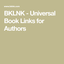 Bklnk Universal Book Links For Authors Book Categories Author Find A Book