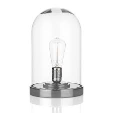 Veined with grey, our lucian lamp's ribbed base provides the perfect showcase for your favorite stunning lightbulb. David Hunt Lighting Jef4267 Jefferson Exposed Bulb Pewter Table Lamp Jr Lighting