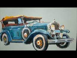 Oil Painting Classic Cars Tutorial By Sutikto Youtube