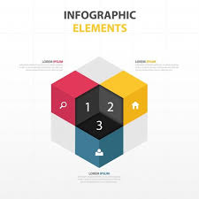 3d Cube With Infographics Elements Free Vector Photo