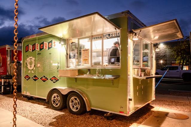 Blue Eyes Burgers and Fries Food Truck @ Otto's Landing — Restaurant food truck in Redmond, Oregon
