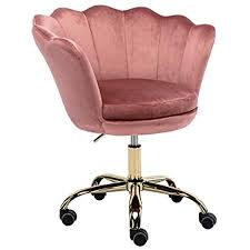 Amazon Com Kmax Home Office Chair Tufted Desk Chair Velvet Fabric Task Chair With Gold Frame 360 Sw In 2020 Living Room Chairs Modern Upholstered Chairs Pink Chair