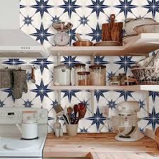 Astra In Navy Wallpaper Vinyl Wallpaper Bathroom Splashback Splashback